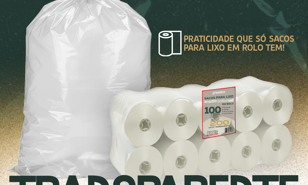 sacos para lixo transparentes