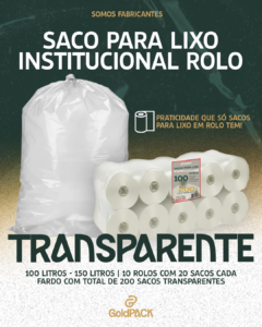 sacos para lixo transparentes